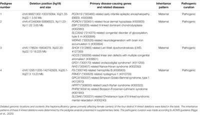 X Chromosome Inactivation Pattern and Pregnancy Outcome of Female Carriers of Pathogenic Heterozygous X-Linked Deletions